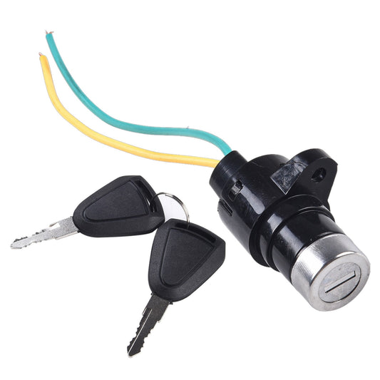 1 Set Ignition Key Ebike Switch 2 Wire Position For Electric Scooter E-Bike Lock