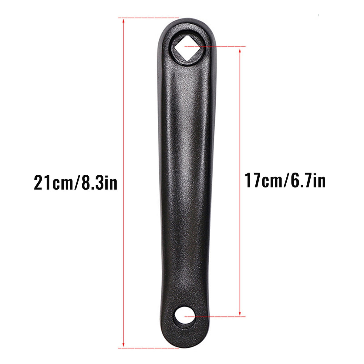 2Pcs 170mm Aluminum MTB Mountain Road Bike Crank Bicycle Square/Rhombic Hole Crankset Cycling Repair Part Left Crank Arm