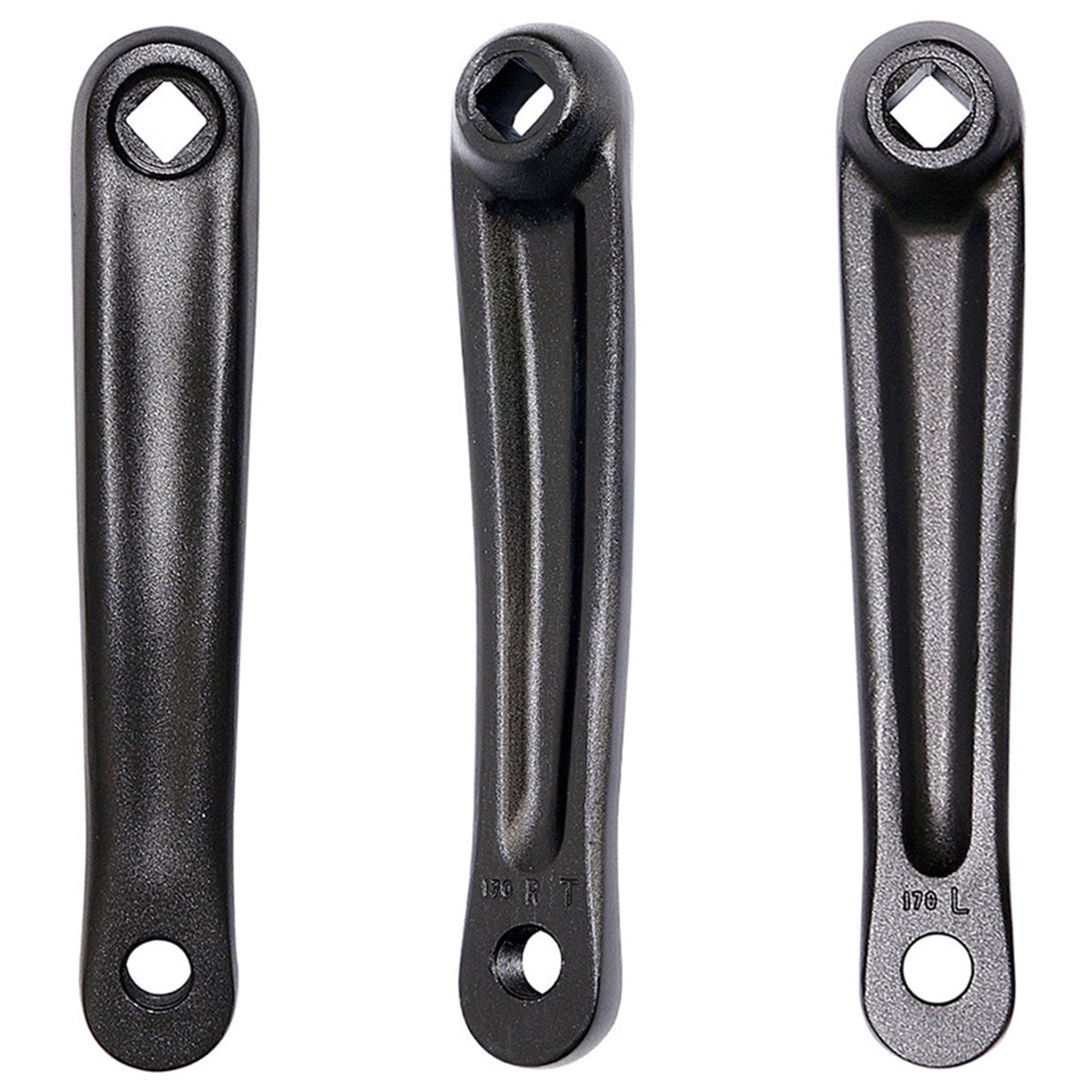 2Pcs 170mm Aluminum MTB Mountain Road Bike Crank Bicycle Square/Rhombic Hole Crankset Cycling Repair Part Left Crank Arm