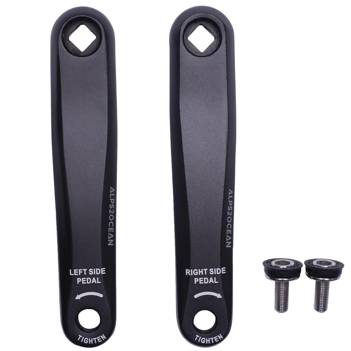 2Pcs 170mm Aluminum MTB Mountain Road Bike Crank Bicycle Square/Rhombic Hole Crankset Cycling Repair Part Left Crank Arm