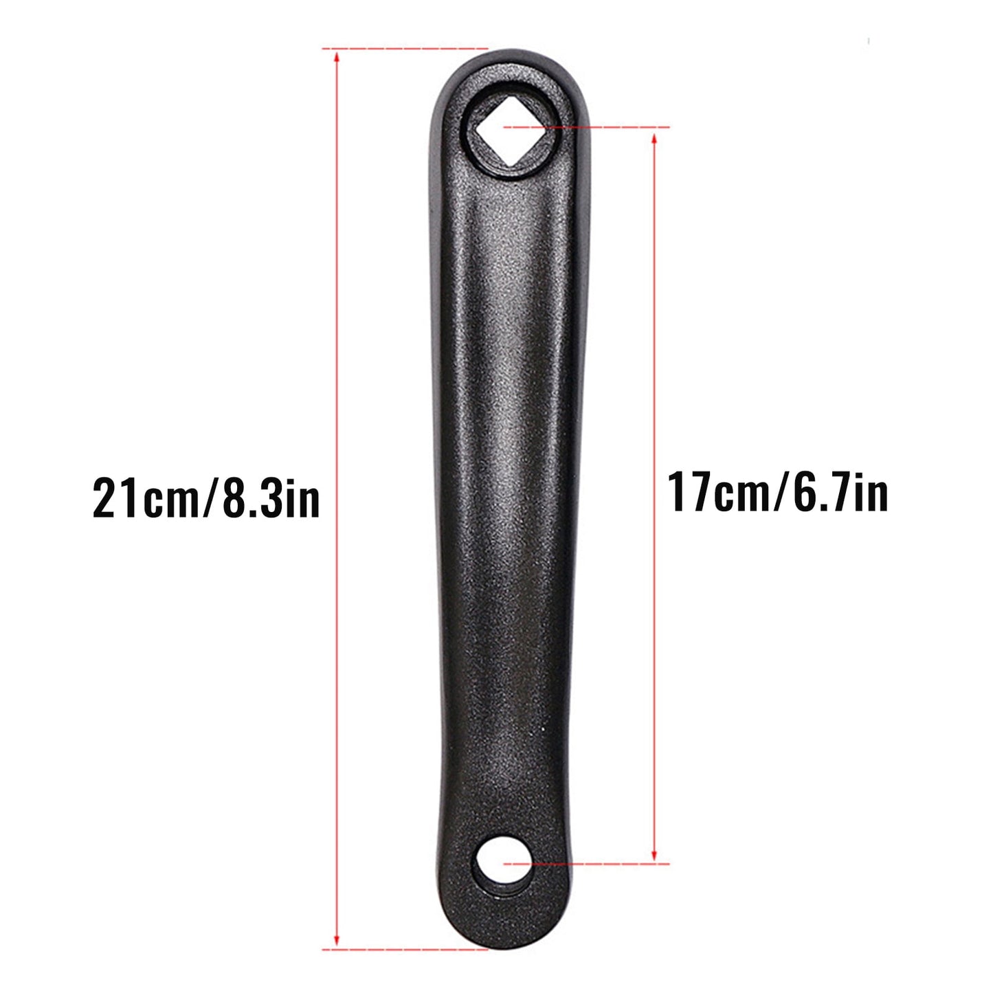 2Pcs 170mm Aluminum MTB Mountain Road Bike Crank Bicycle Square/Rhombic Hole Crankset Cycling Repair Part Left Crank Arm
