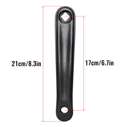 2Pcs 170mm Aluminum MTB Mountain Road Bike Crank Bicycle Square/Rhombic Hole Crankset Cycling Repair Part Left Crank Arm