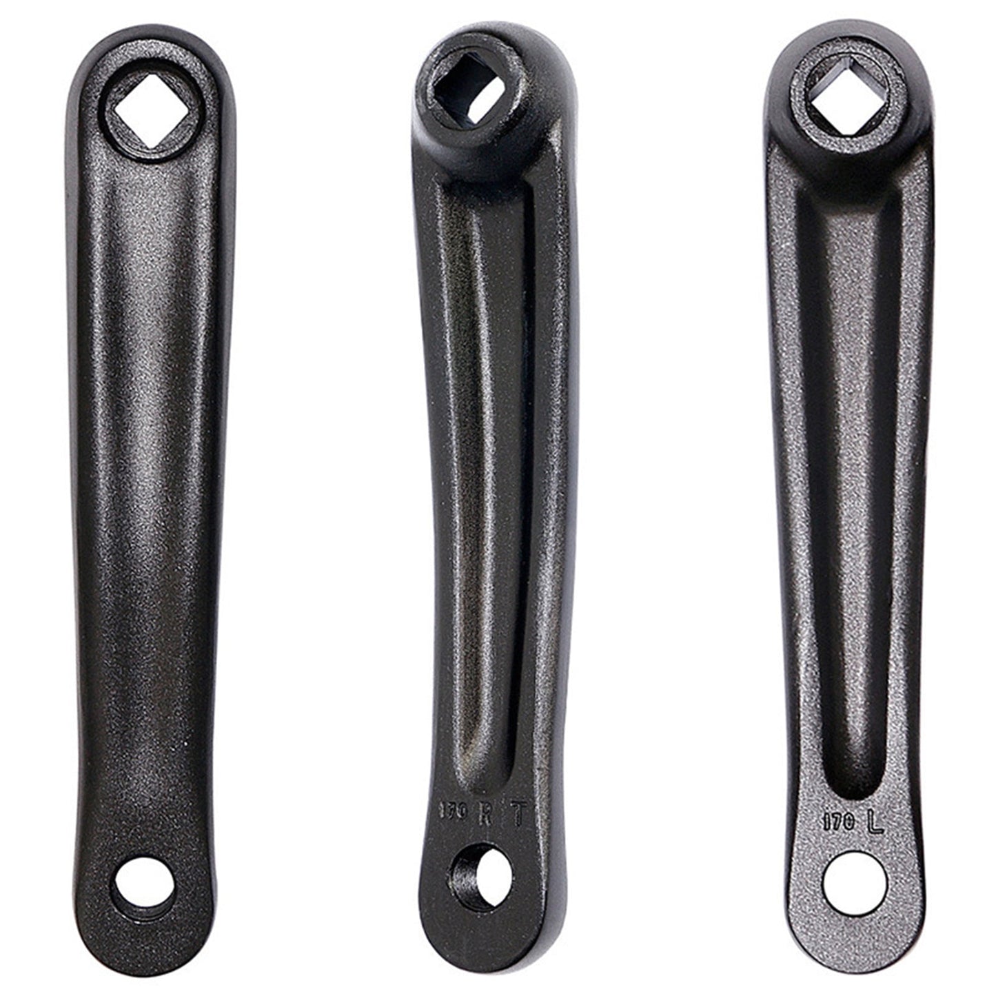 2Pcs 170mm Aluminum MTB Mountain Road Bike Crank Bicycle Square/Rhombic Hole Crankset Cycling Repair Part Left Crank Arm