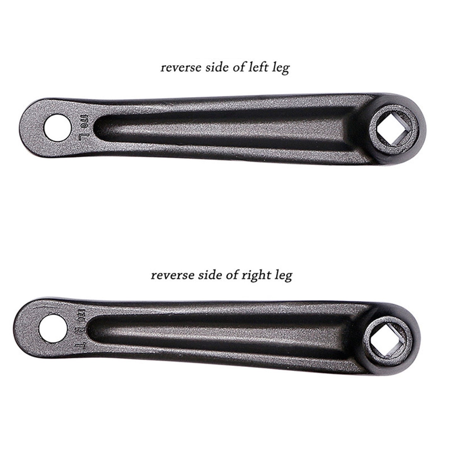 2Pcs 170mm Aluminum MTB Mountain Road Bike Crank Bicycle Square/Rhombic Hole Crankset Cycling Repair Part Left Crank Arm