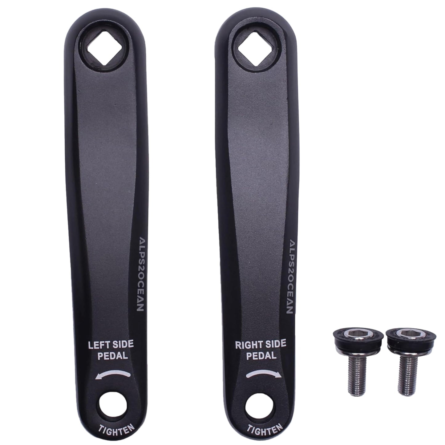 2Pcs 170mm Aluminum MTB Mountain Road Bike Crank Bicycle Square/Rhombic Hole Crankset Cycling Repair Part Left Crank Arm